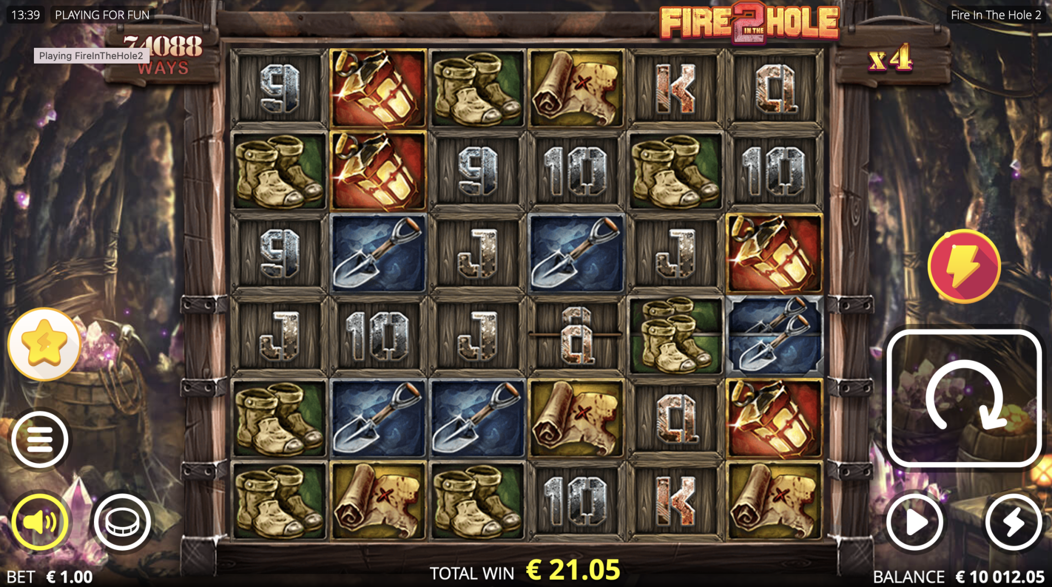 fire in the hole 2 game play