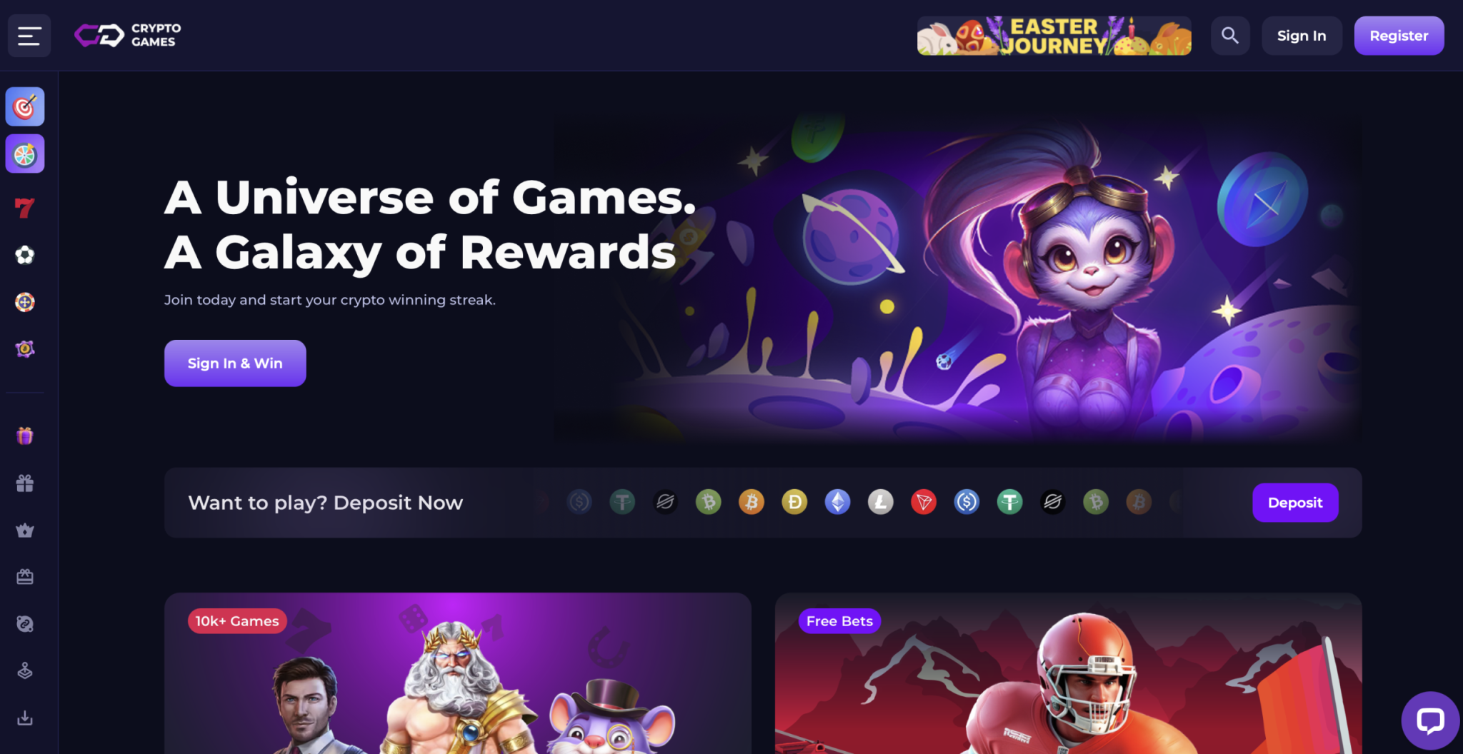 crypto-games.io lobby
