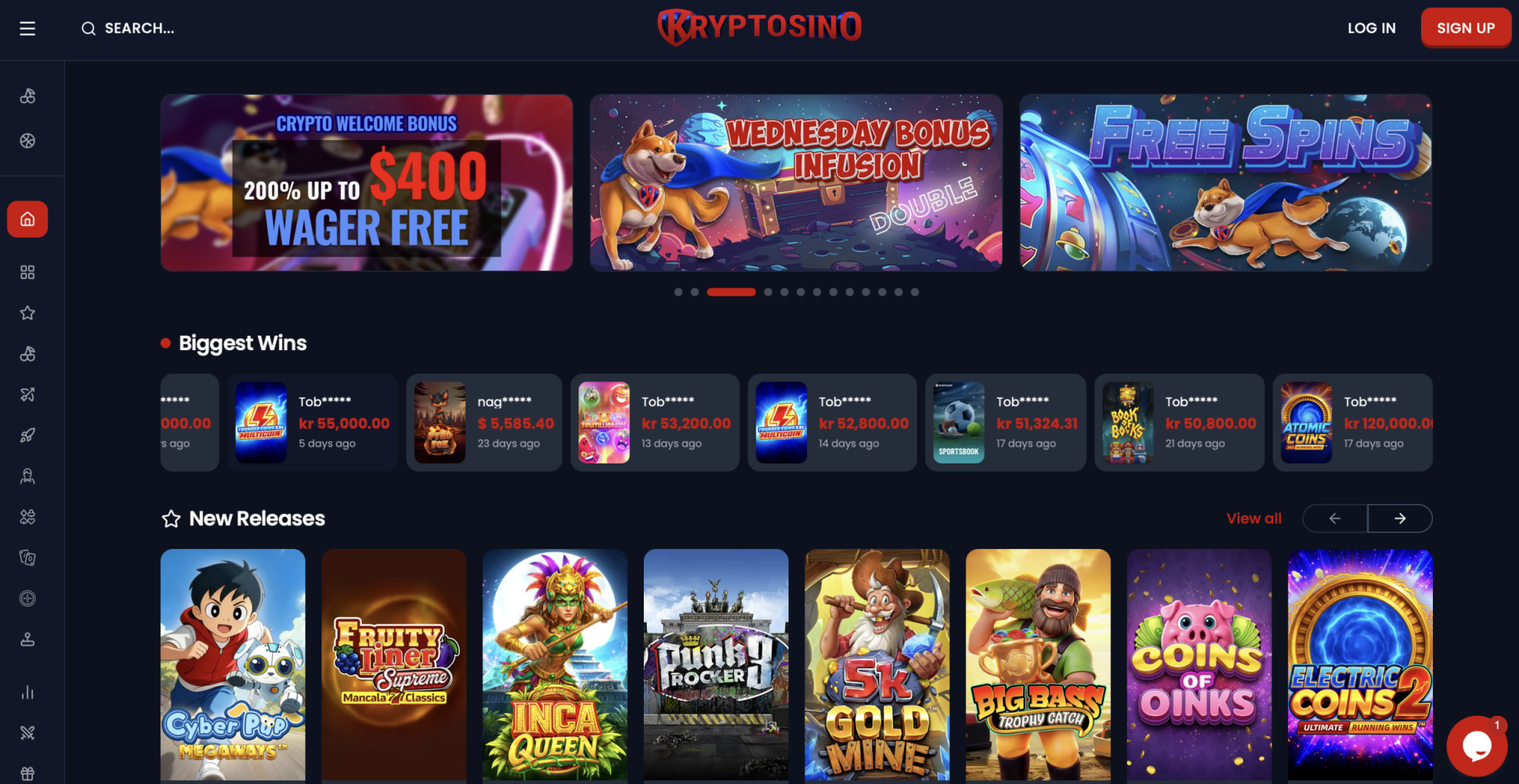 kryptosino casino lobby