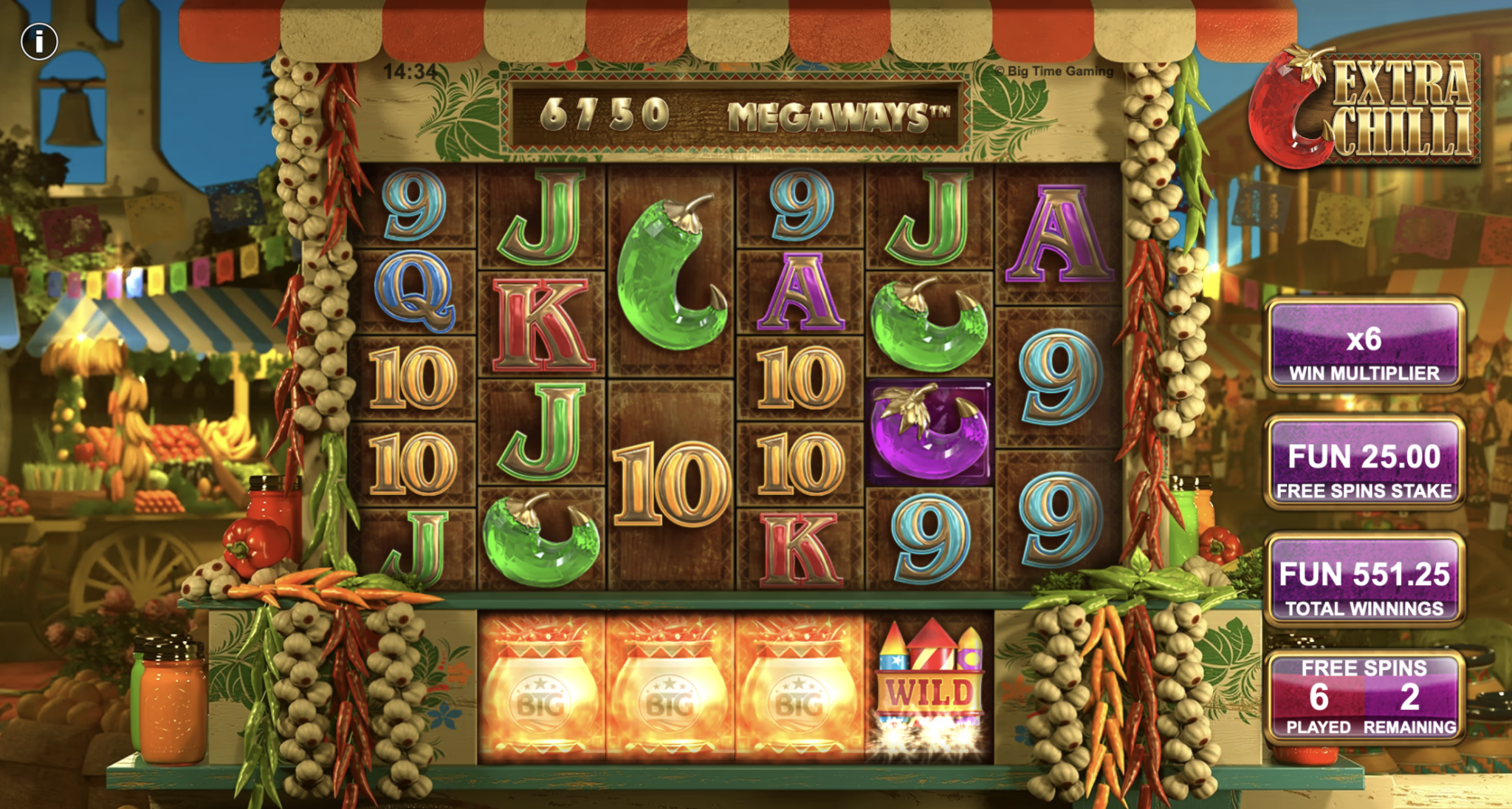 extra chilli free spins