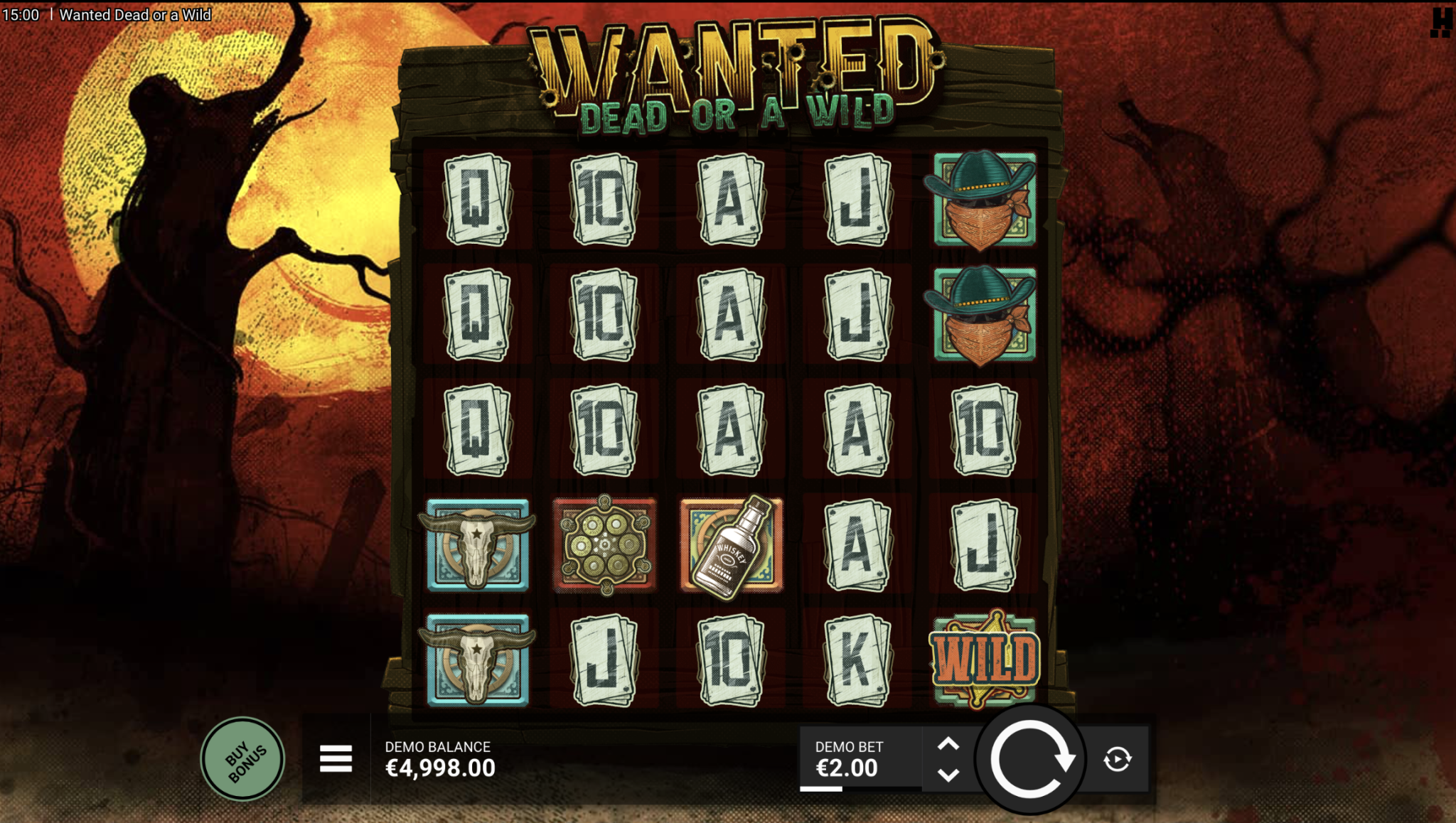 wanted a dead or a wild slot review and gameplay